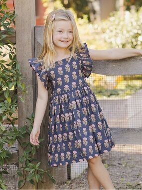 strapless open back dress Girls Evelyn Dress main image 0